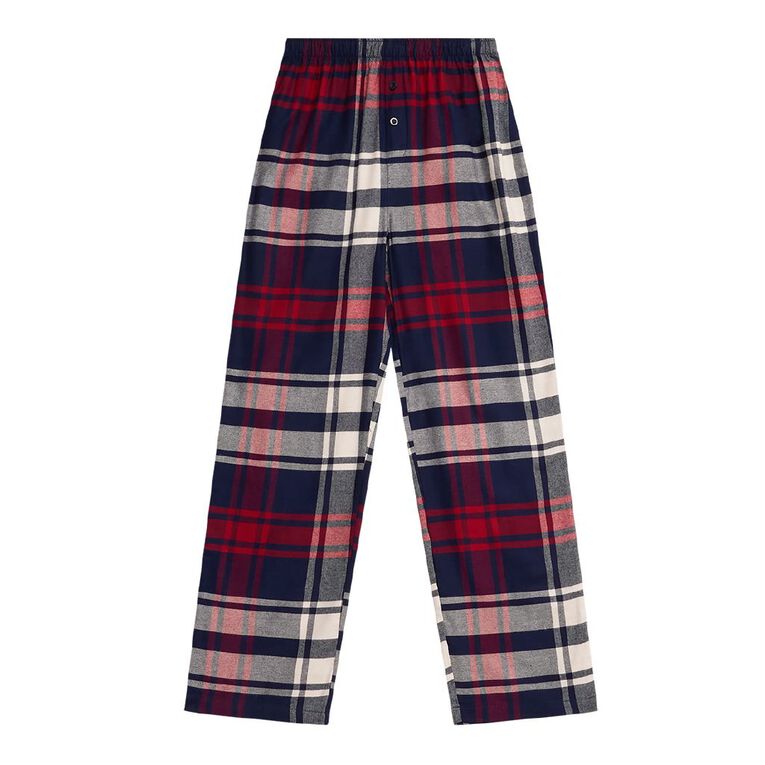 H&H Boys' Flannelette Pyjama Pants, Blue Dark, hi-res