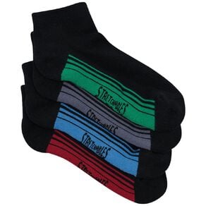 Rio Men's Low Cut Stretchable Socks 4 Pack