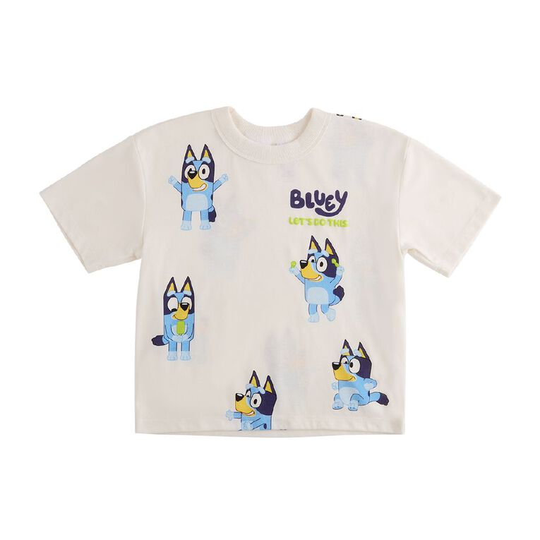 Bluey Short Sleeve Tee, Cream, hi-res