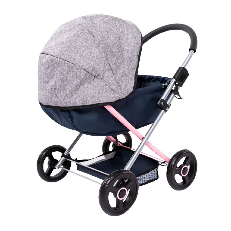 Bayer Dolls Pram Cosy Grey/Blue, , hi-res