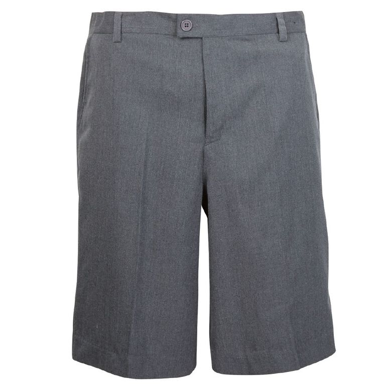 Schooltex Boys' Winter Zip Shorts, Grey Mid, hi-res