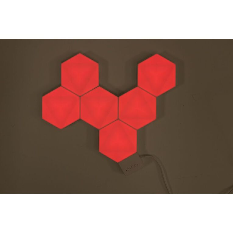 Living & Co Smart RGB Hexagon Lights 6 Pack, , hi-res