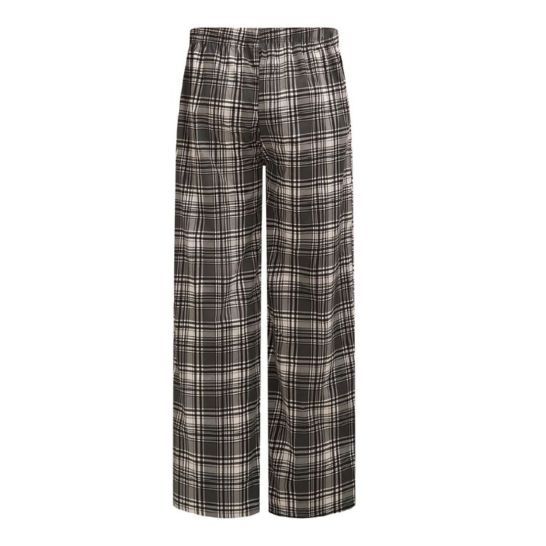 H&H Men's Woven Pyjama Pants, Grey Dark, hi-res