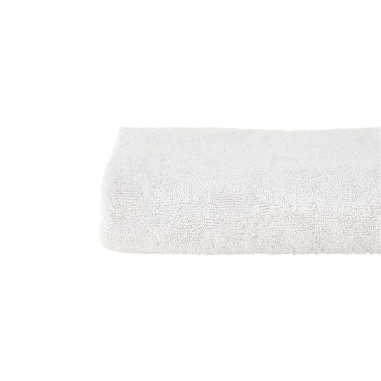 Living & Co Plush Plain Bath Towel Grey Light, , hi-res