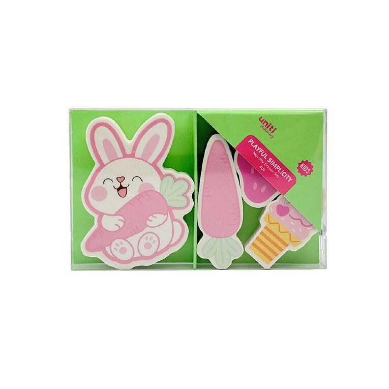 Uniti Kids Playful Simplicity Novelty Eraser Set, , hi-res