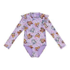 Paw Patrol Long Sleeve Frill Swimsuit