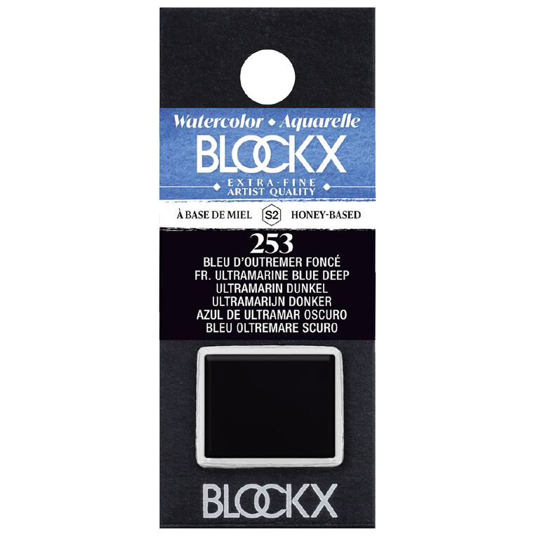 BLOCKX Watercolour Half Pan S2 253 Ultramarine Deep Blue Blue, , hi-res
