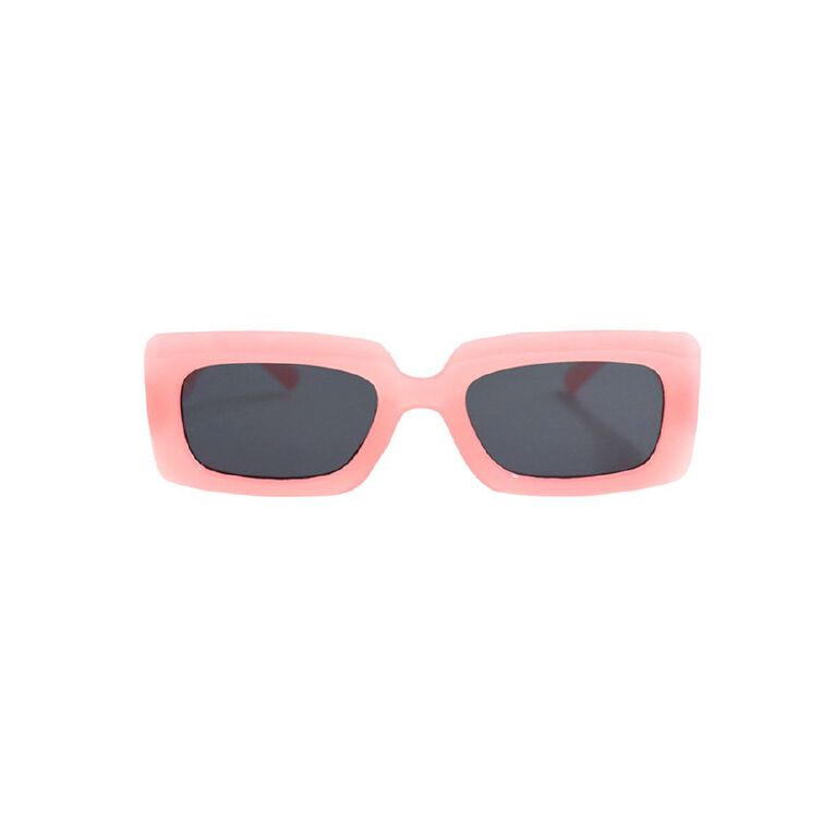 H&H Kids' Rectangular Transparent Sunglasses Pink, , hi-res