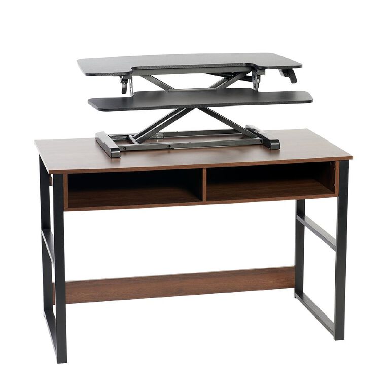 Workspace Adjustable Desk Riser Black The Warehouse