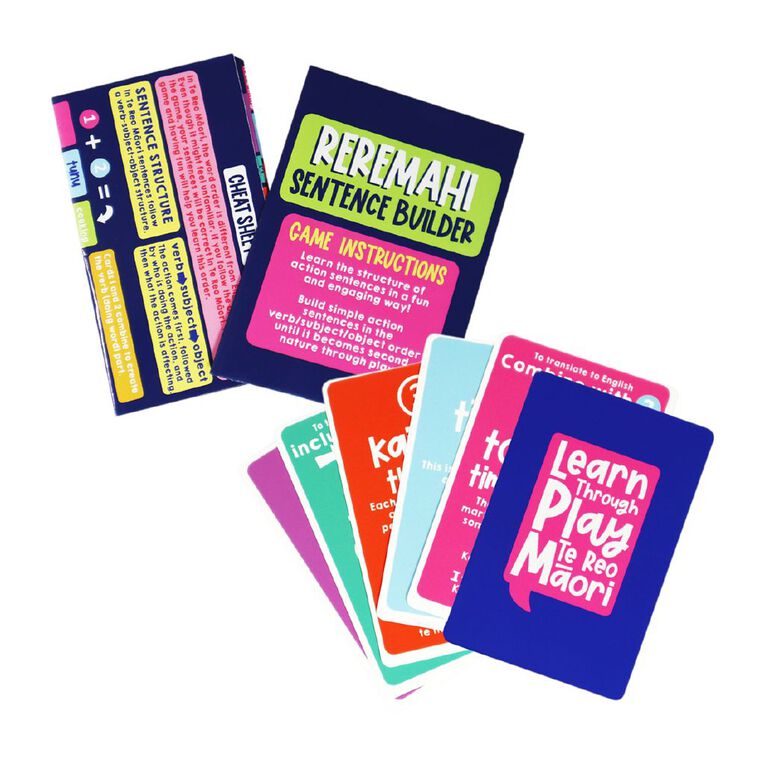 Learn Through Play Te Reo Reremahi Action Sentence Card Game 75 Pieces, , hi-res