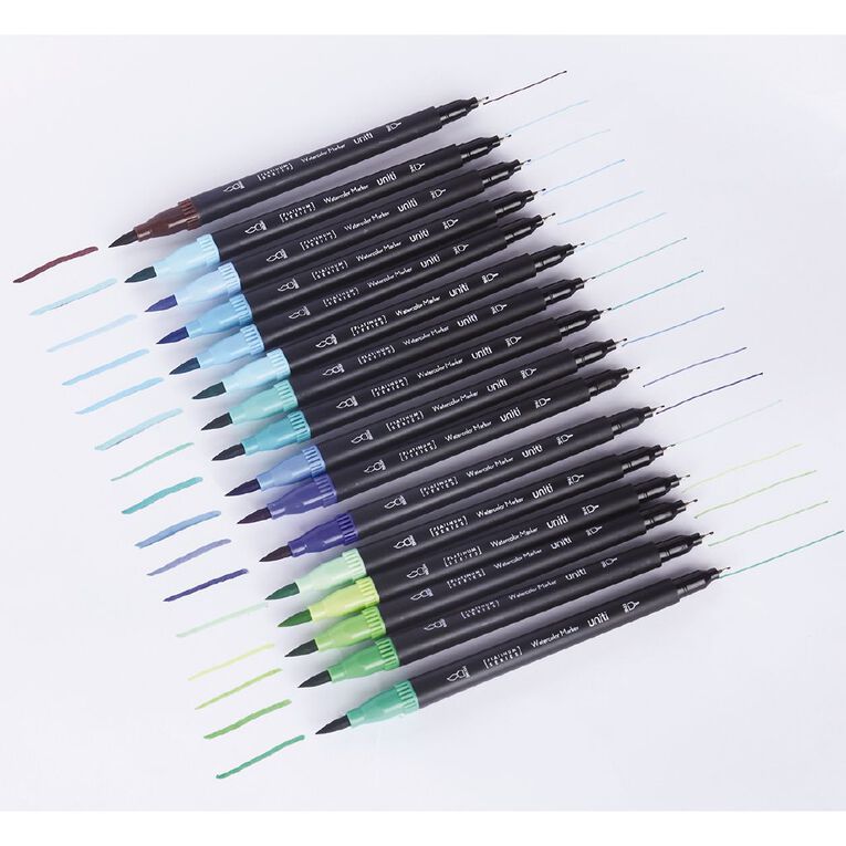 Uniti Dual Ended Watercolour Markers 48 Pack, , hi-res