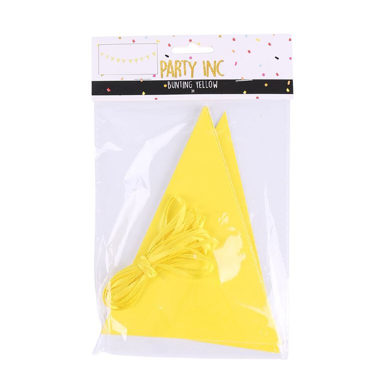 Party Inc Bunting Yellow, , hi-res