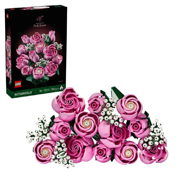LEGO Botanicals Bouquet of Pink Roses 10374, , hi-res