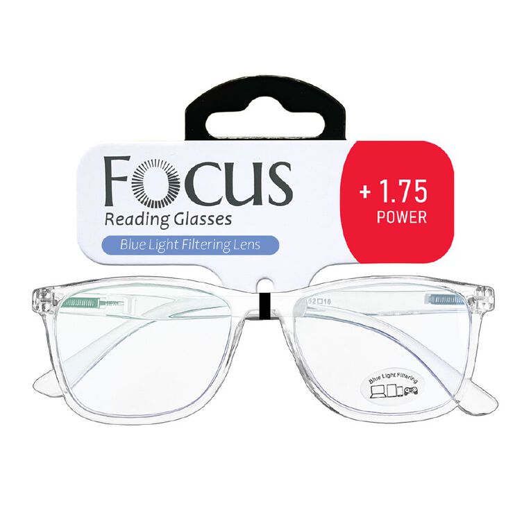 Focus Blue Light Filter Reading Glasses +1.75, , hi-res