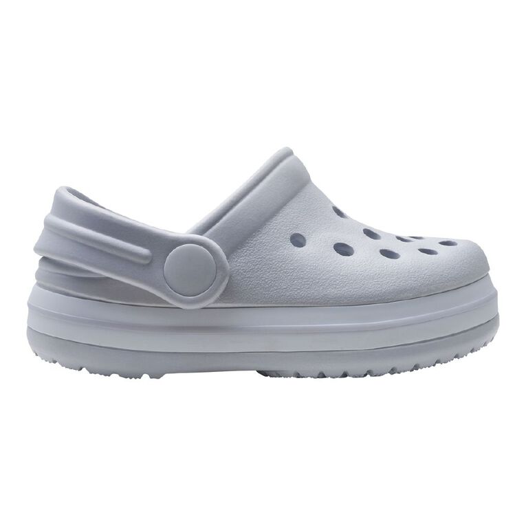 Young Original Junior Kids' Jack Frog Clog Shoes, Silver, hi-res