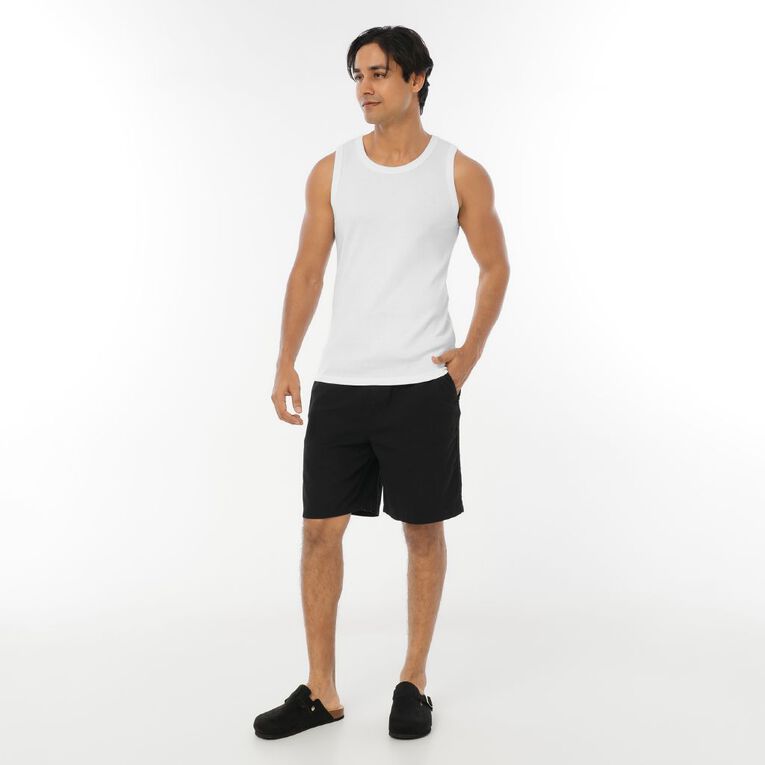 H&H Men's Plain Singlet, White, hi-res