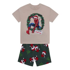 Spider-Man Boys' T-Shirt and Short Pyjama Set