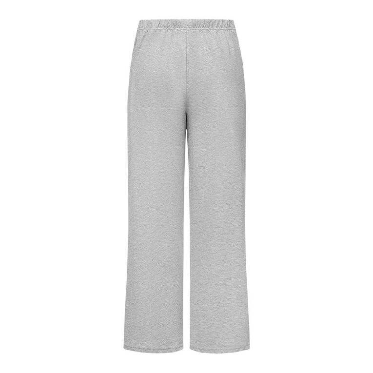 H&H Women's Knitted Pyjama Pants, Grey Marle, hi-res