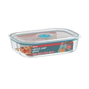 Decor Vent & Seal Glass Oblong 800ml Clear Clear