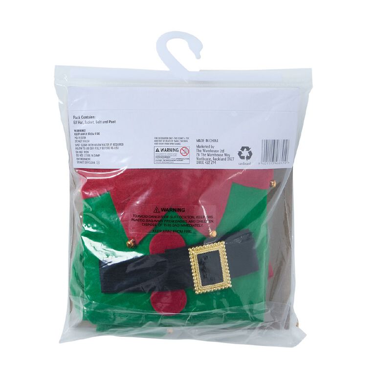 Wonderland Novelty Elf Little Helper 4-5 Years, , hi-res