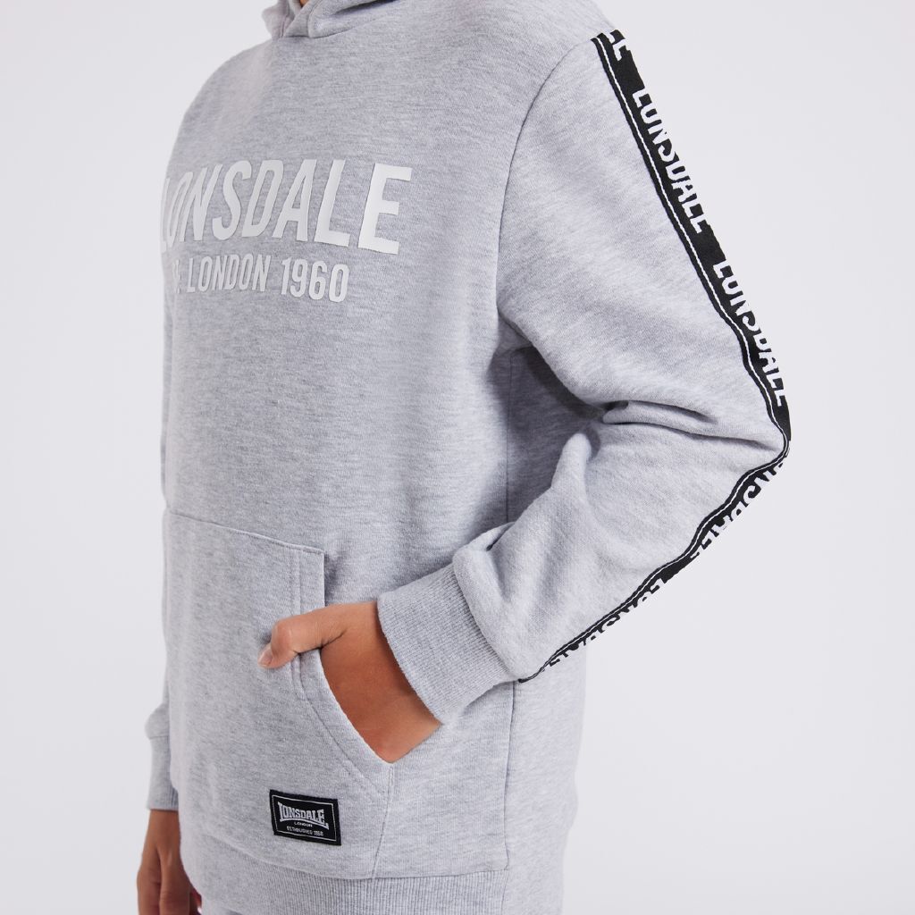 Lonsdale Lintmill Kapuzenpulli Für Herren – Mit Reißverschluss, Farbigem Innenfutter & Kängurutasche