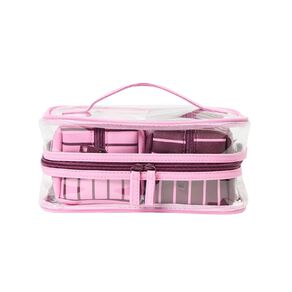 poppi cosmetic travel bag pink 3 pack