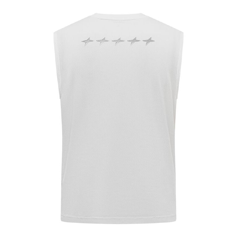 Garage Men's Sports Muscle Shirt, White, hi-res