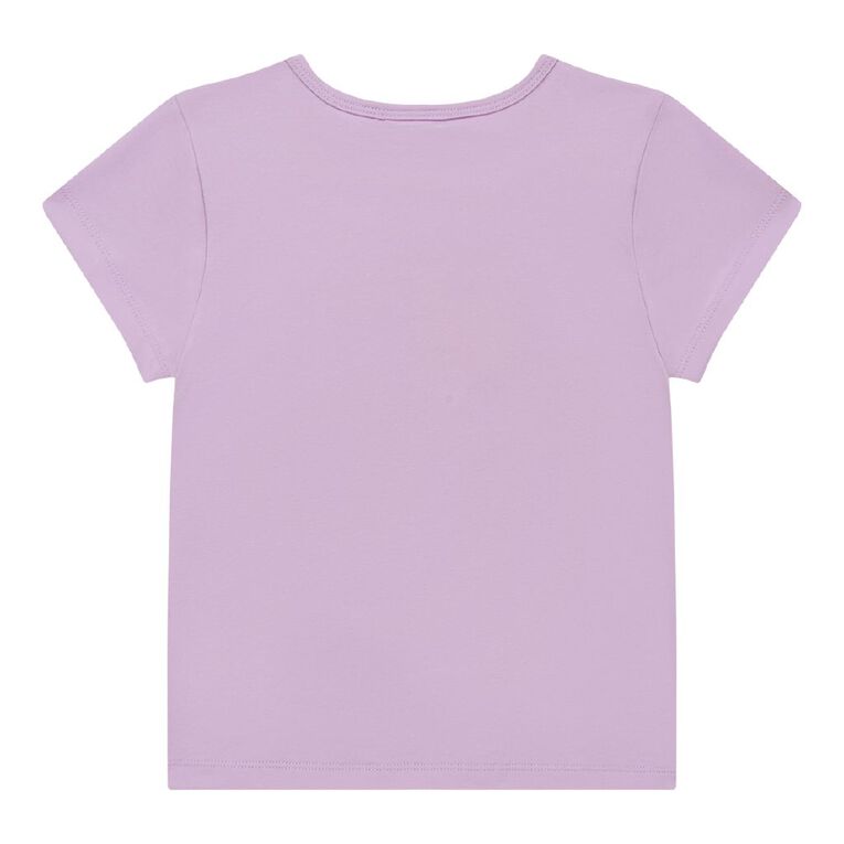 Stitch Short Sleeve Fitted Tee, Purple Light, hi-res