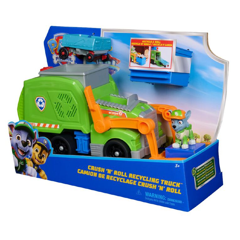 Paw Patrol Crush N' Roll Recycling Truck, , hi-res
