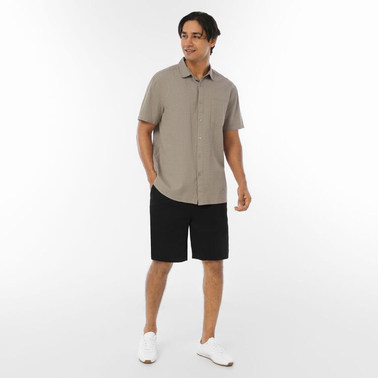 H&H Men's Short Sleeve Dobby Shirt, Grey Light, hi-res