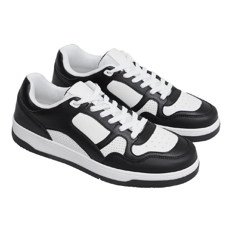 H&H Men's Nate Sneakers, Black/White, hi-res
