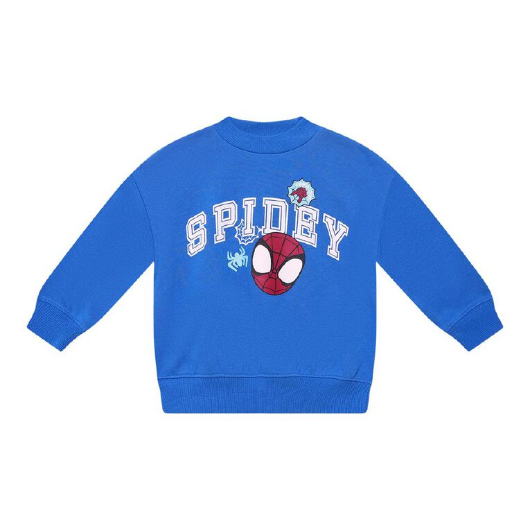 Spider-Man Toddler Sweatshirt, Blue Mid, hi-res