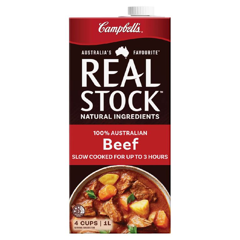 Campbell's Real Stock Beef 1L, , hi-res