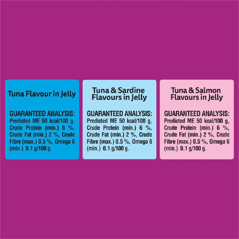 Whiskas Tuna Flavour Mixed Favourites In Jelly 18x85g Box, , hi-res