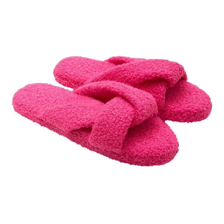 H&H Women's Brooke Slide Slippers, Pink, hi-res