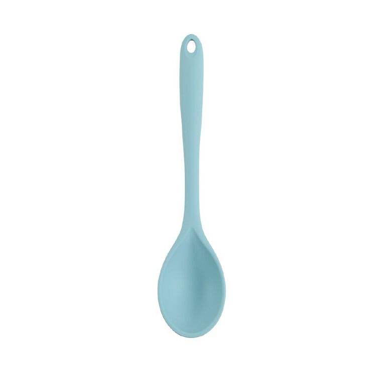 Living & Co Silicone Solid Spoon Blue Light, , hi-res