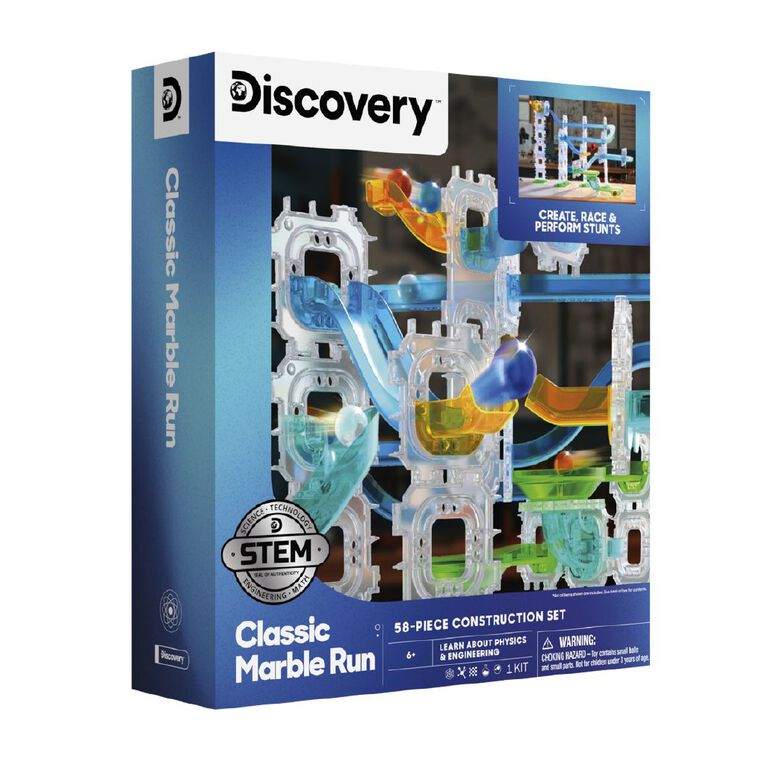 Discovery Kids Mindblown Marble Run Construction Set, , hi-res