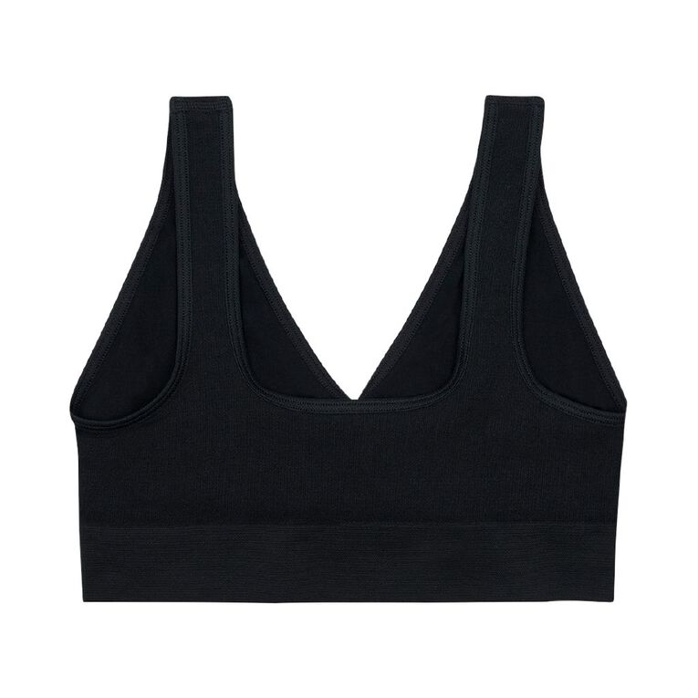 B FOR BONDS Women's Comfy Crop, Black, hi-res