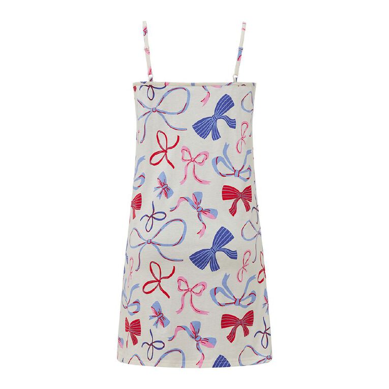 H&H Women's Jersey Singlet Nightie, Cream, hi-res