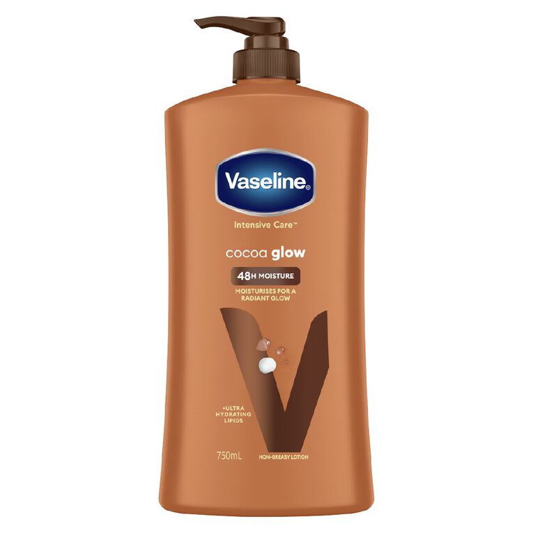 Vaseline Cocoa Glow Body Lotion 750ml, , hi-res