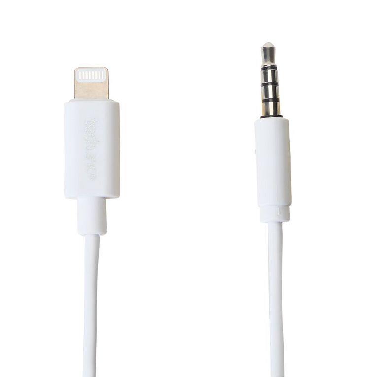 Tech.Inc Lightning to 3.5mm AUX Cable 1.5m White, , hi-res