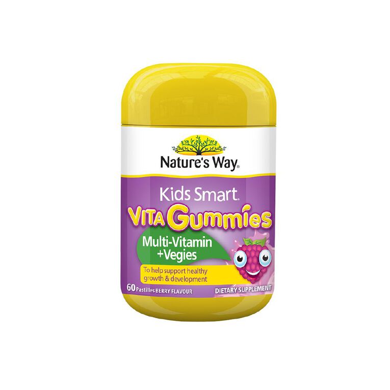 Nature's Way Kids' Smart Vita Gummies Multi Vitamin + Veges 60s, , hi-res