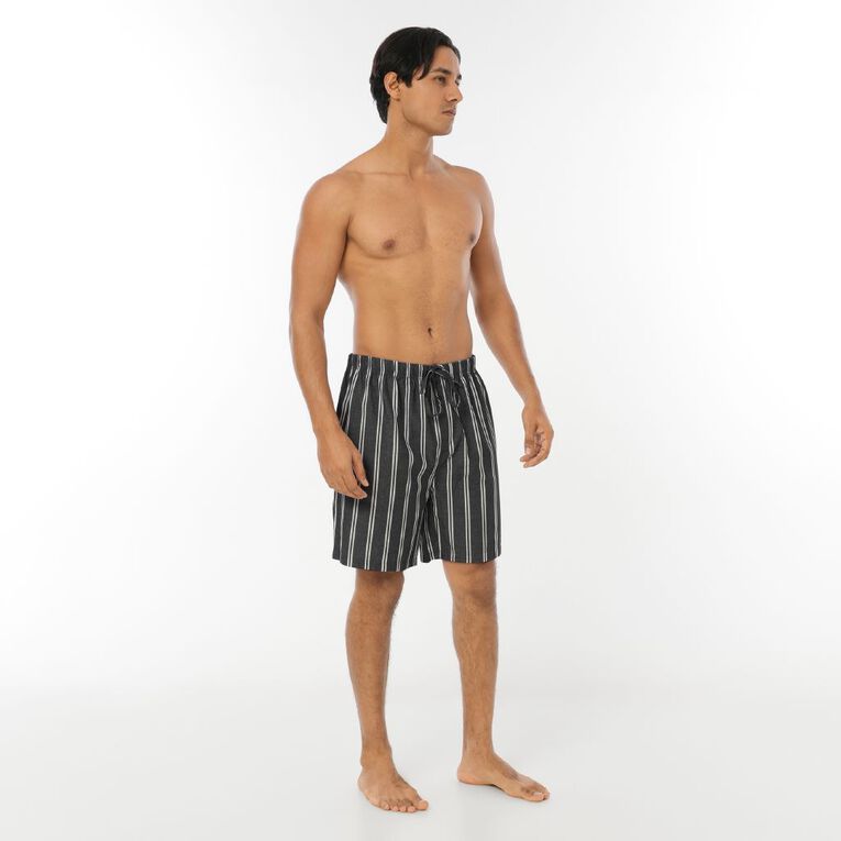 H&H Men's Cotton Woven Pyjama Short, Blue Dark, hi-res