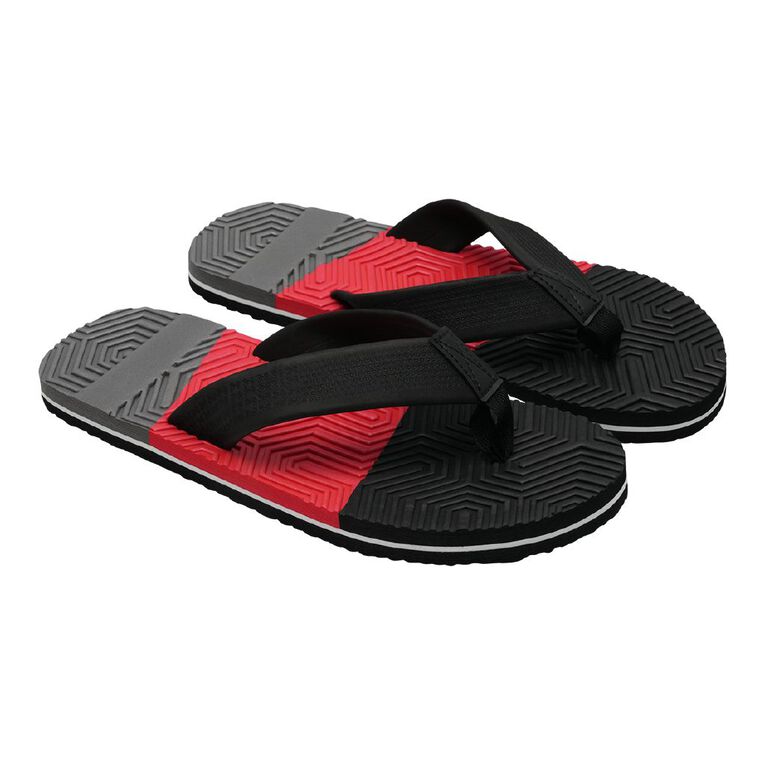 H&H Men's Bruno Jandals, Red, hi-res