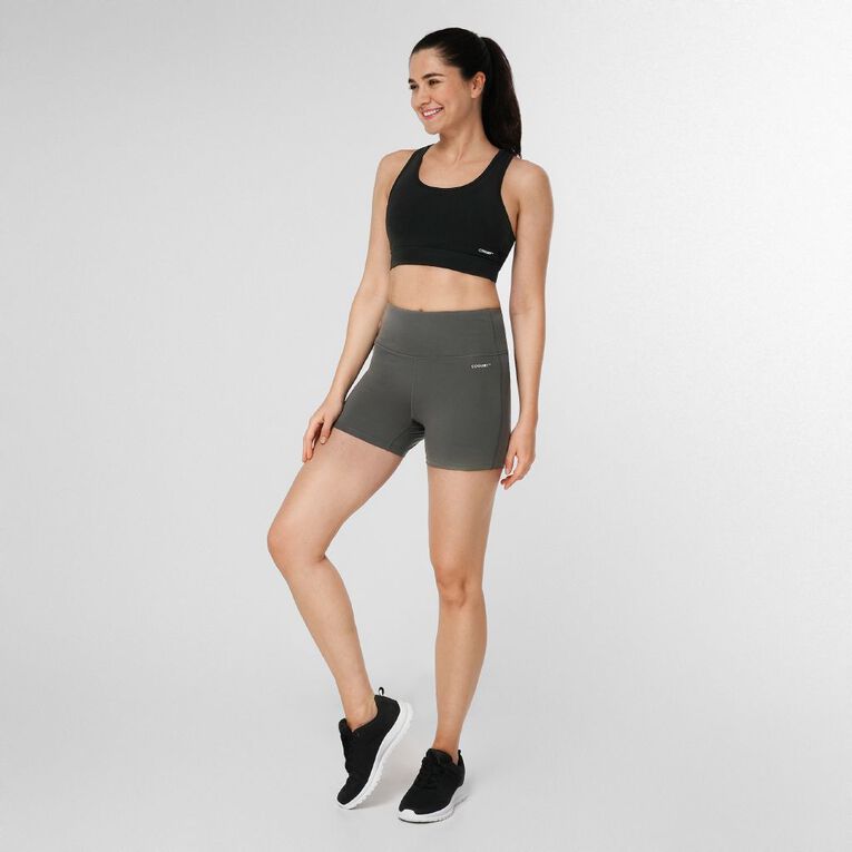 Active Intent Women's Bike Shorts, Grey Dark, hi-res