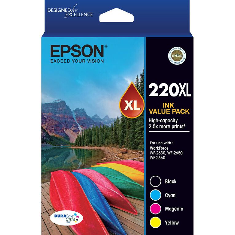 Epson Ink 220XL Value 4 Pack, , hi-res