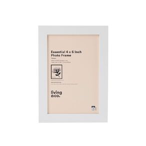 Living & Co Essential Photo Frame 4in x 6in White