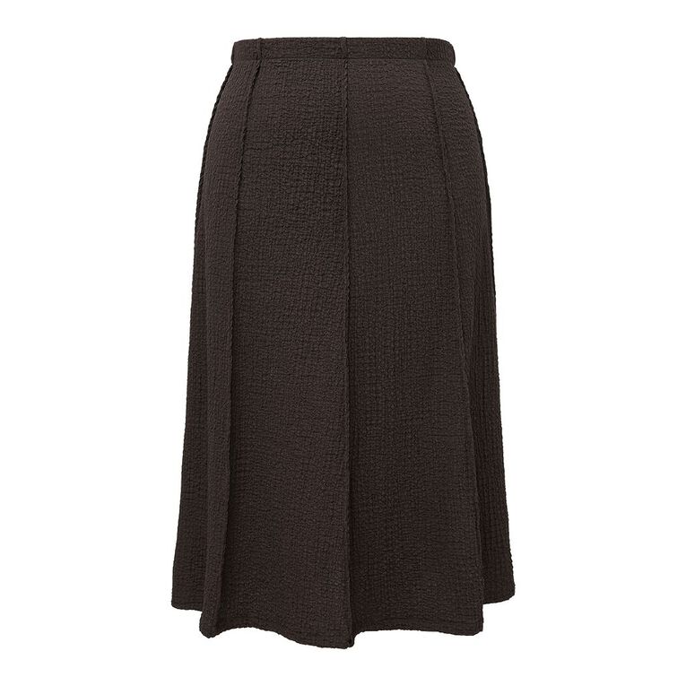 H&H Curve Women's Popcorn Panel Maxi Skirt, Brown Dark, hi-res