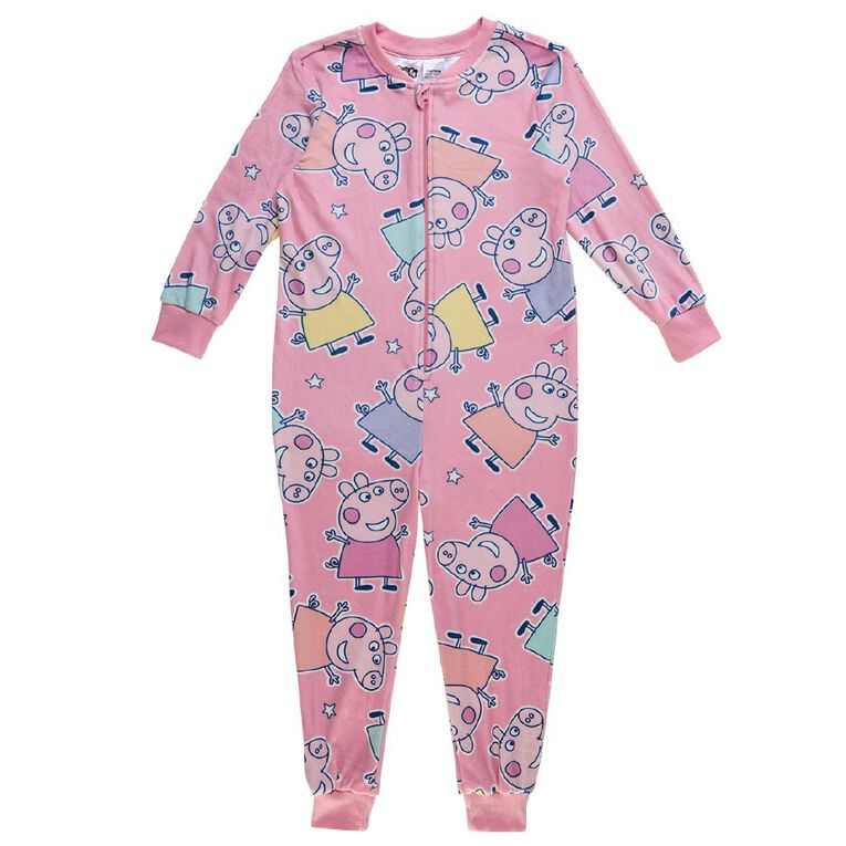 Peppa Pig Girls' Mink Onesie, Pink Light, hi-res