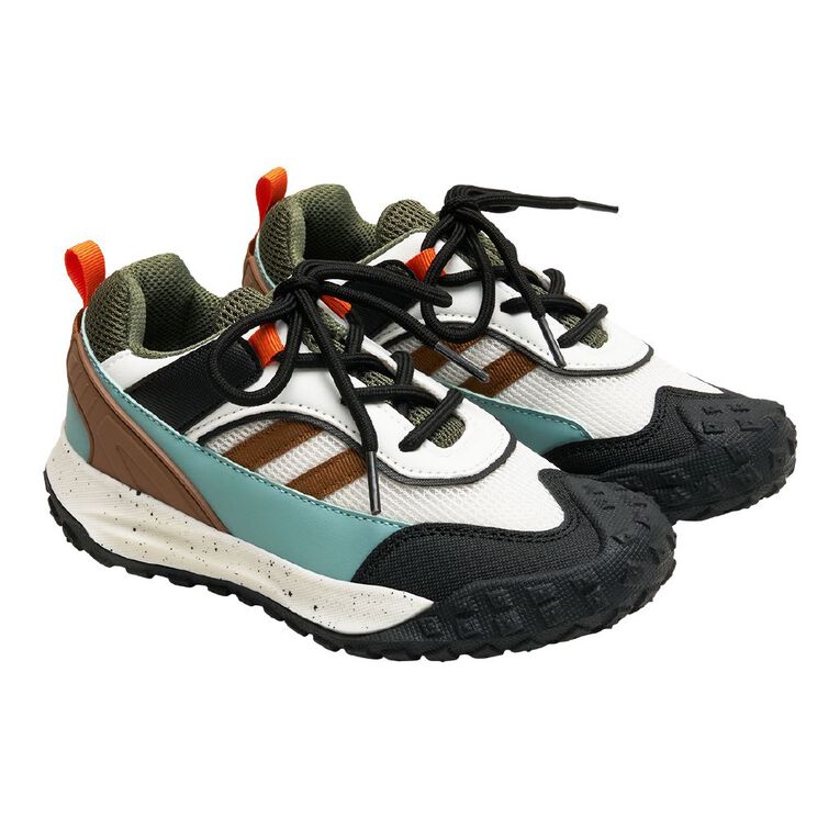 Active Intent Senior Kids' Timmy Trainers, Multi-Coloured, hi-res